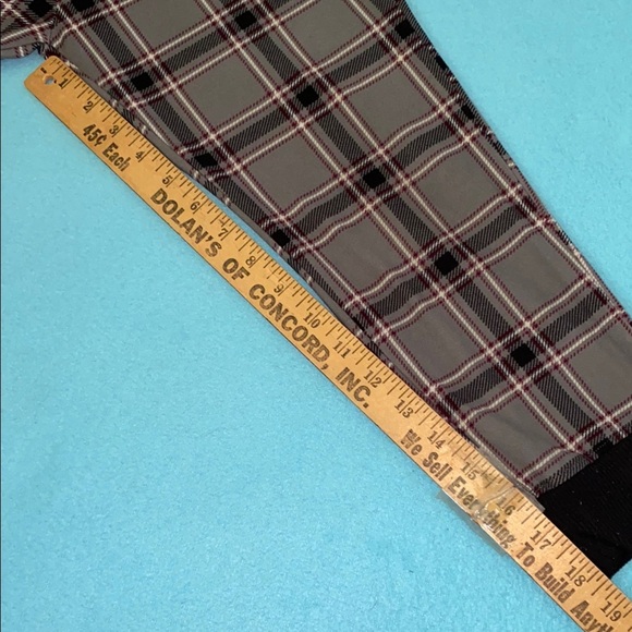 SNOOZE fire resistant plaid pajama pants jogger style elastic waistband size 6/7 - Picture 6 of 6
